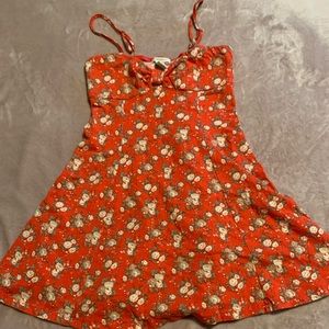 Red Floral Print Dress from Forever 21